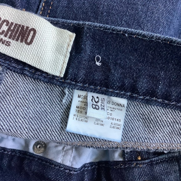 MOSCHINO Denim Straight Leg Jeans Blue 28 - Picture 7 of 12